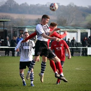 Action from Wombwell Town at Retford United. Picture: Wombwell Town