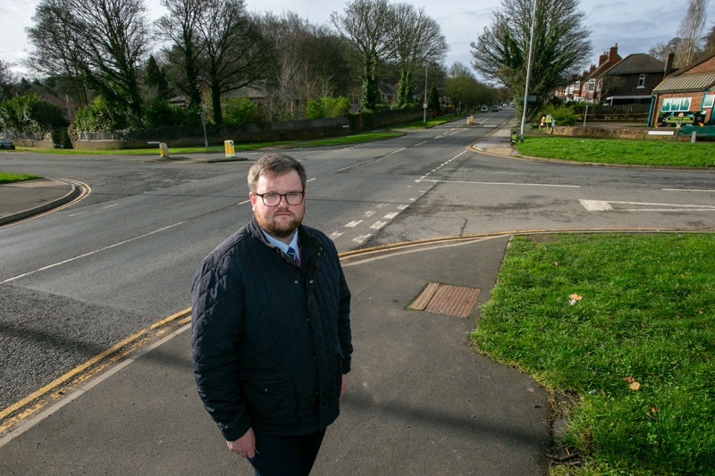 MONEY WELL SPENT: Coun James Higginbottom, who’s praised the council’s £20m to boost roads’ surfaces. Picture: Shaun Colborn. PD092982