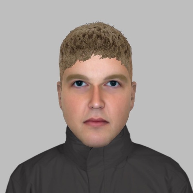 An e-fit of the man police are trying to identify.
