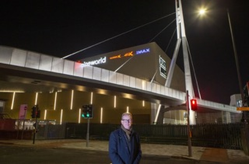 Sir Steve Houghton at the new bridge.  Picture: Shaun Colborn. PD092737