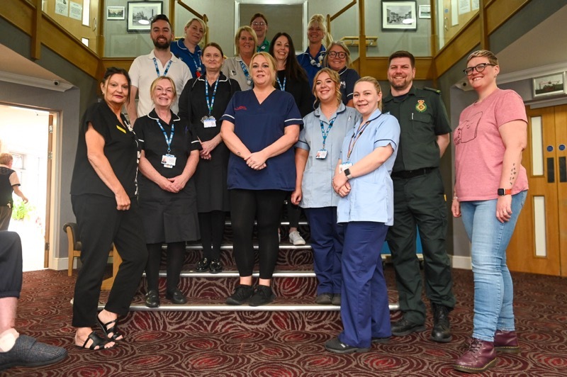 CELEBRATION: Staff at Ward Green Care Home.