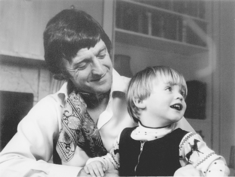 Mike Parkinson with his dad.