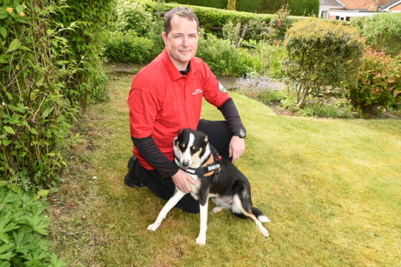 Main image for Rescue dog Poppy in search training