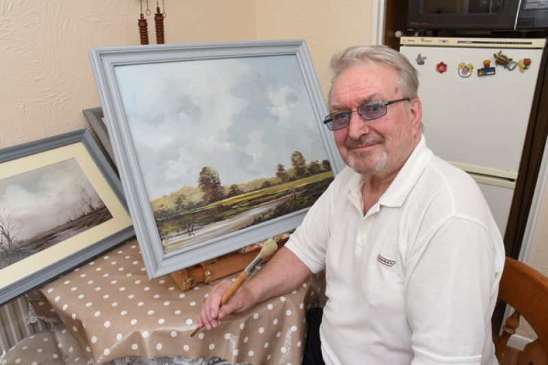 Main image for Artist impresses in BBC painting challenge