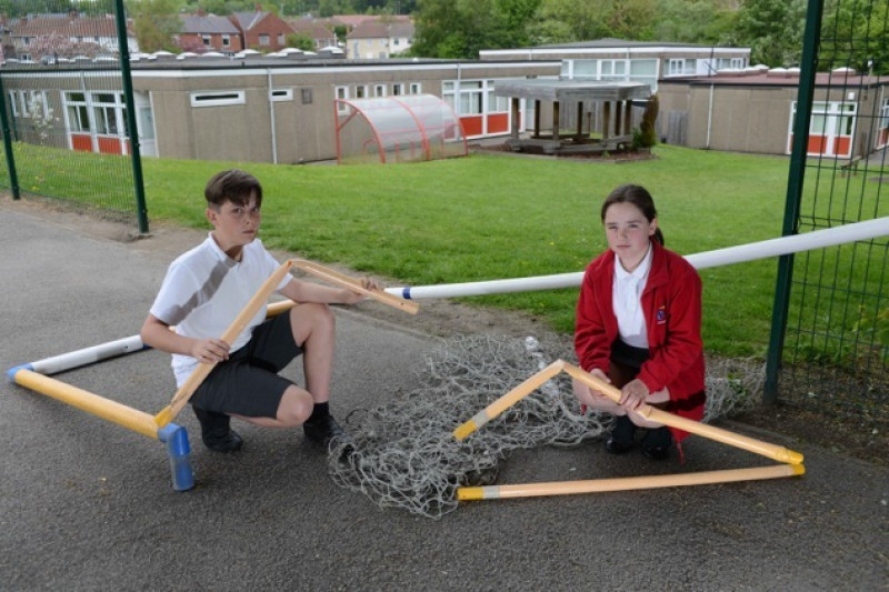 Main image for Yobs vandalise Dodworth primary school