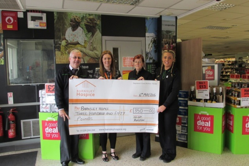 Main image for Royston Co-op raises money for Barnsley Hospice