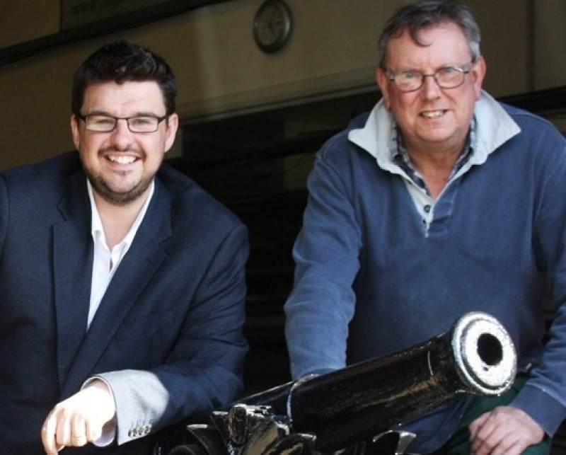 Main image for Antique cannons find home at Cannon Hall
