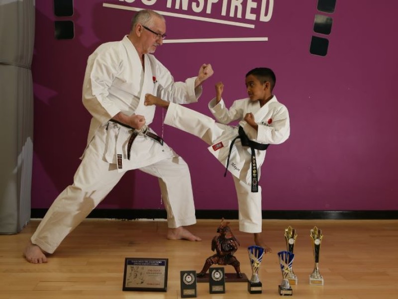 Main image for Karate Kid’s trophy haul