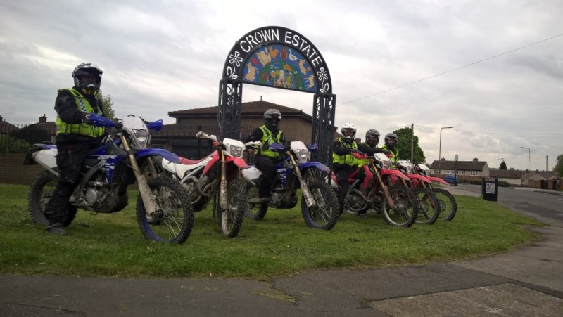 Main image for Police on their bikes in war with off-roaders