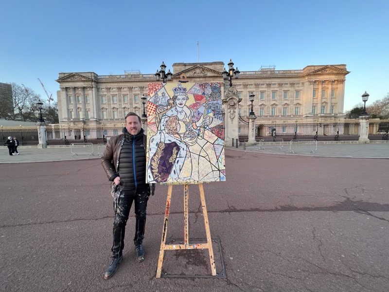Main image for Artist Ben unveils Jubilee-inspired work
