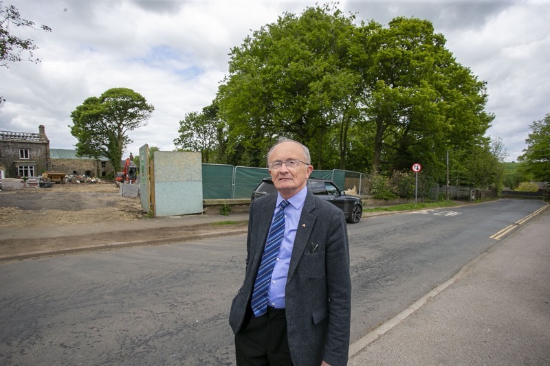 Trouble Ahead: Coun Barnard who is not happy with the latest developement in Oxspring. Picture Shaun Colborn PD092170