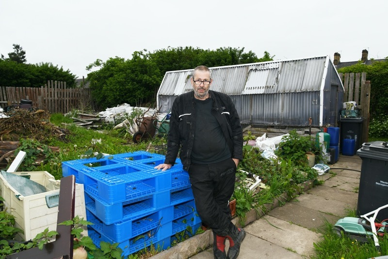 ALLOTMENT TROUBLE: Wombwell’s Andrew Batty.  Picture: Wes Hobson.  PD092161.