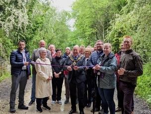 New active travel path officially opened Image