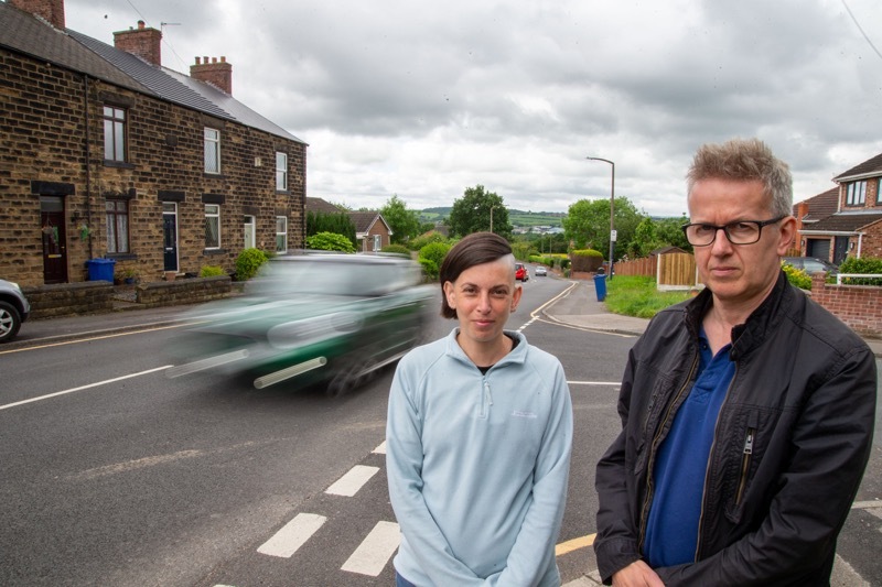 SPEED LANE: Councillors Steve Hunt and Leyla Nayeri are calling for action. Picture Shaun Colborn PD093198