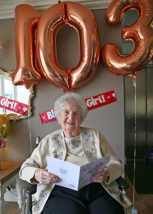 Laughter is the key, says 103-year-old Jean Image