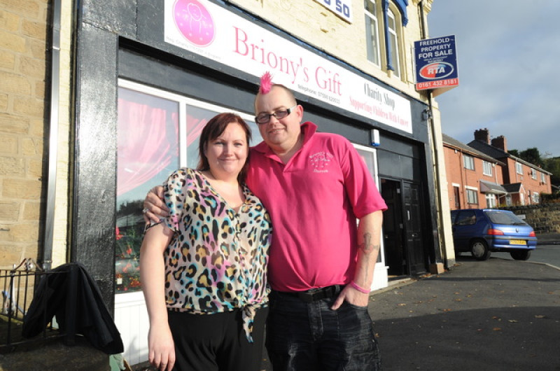 Main image for Briony's parents open shop to help other sick children