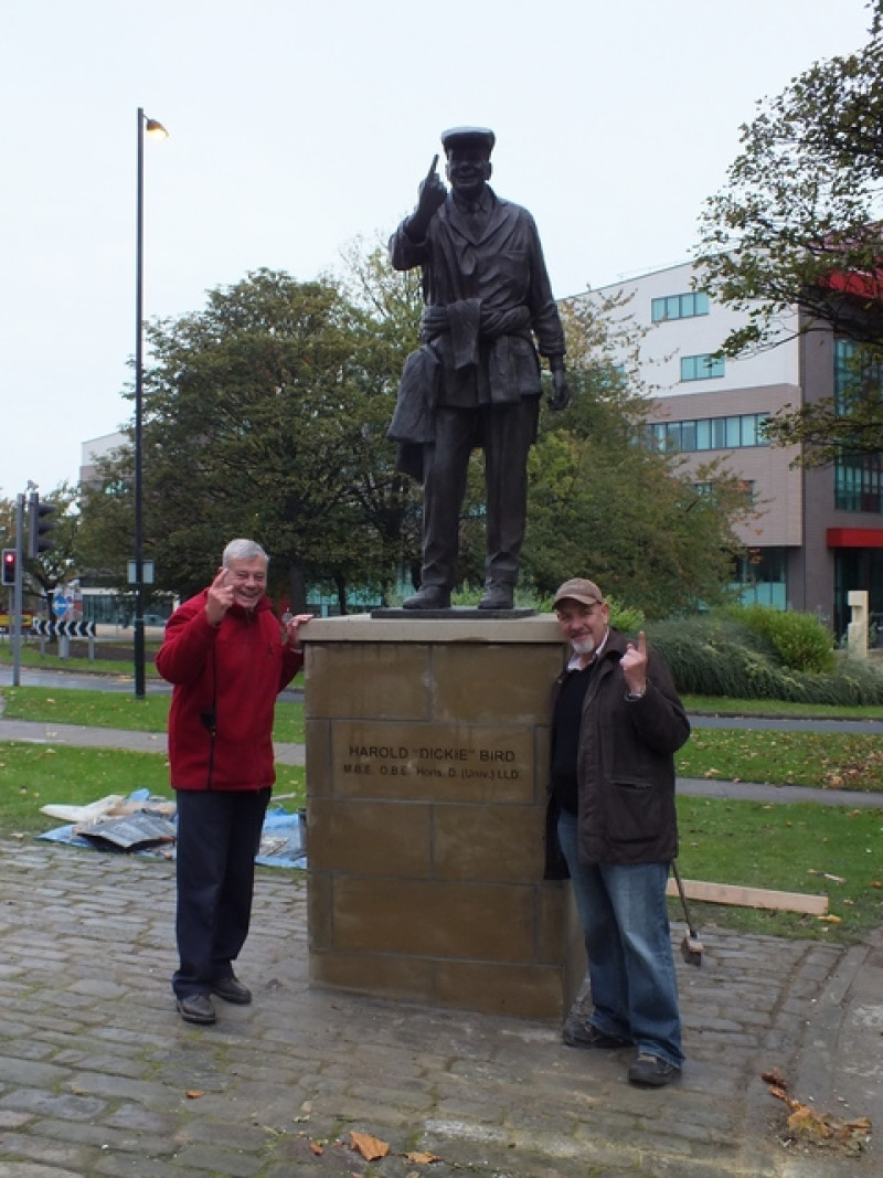 Main image for Dickie on a high after statue is raised