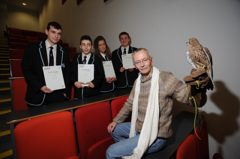 Main image for Pupils pass falconry course with flying colours