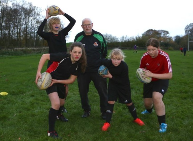 Main image for Girls are urged to try out rugby