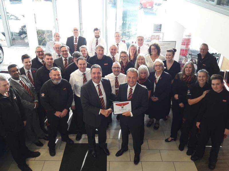Main image for Dave’s three decades in the sales driving seat are celebrated at Perrys