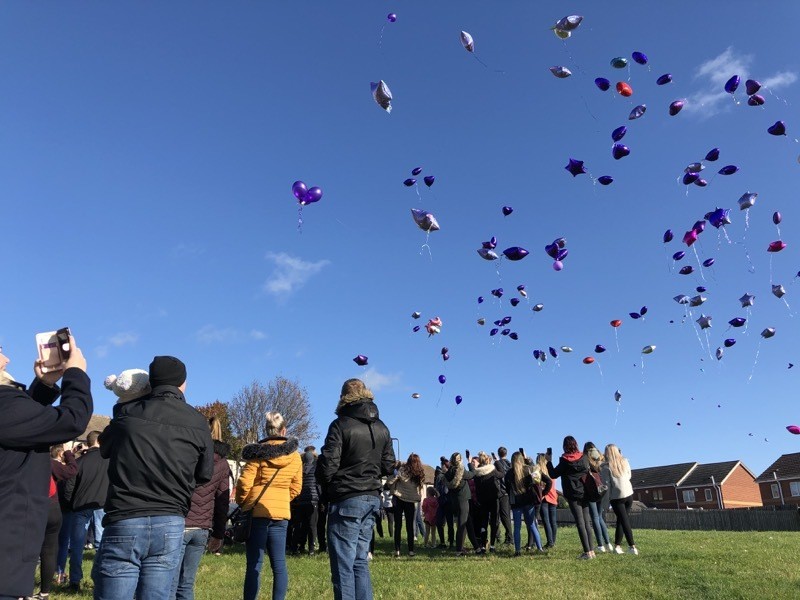 Main image for Balloon release takes place for teen