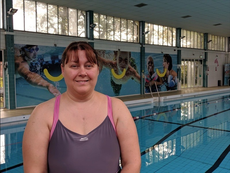 Main image for Swimmer urges others to try the sport