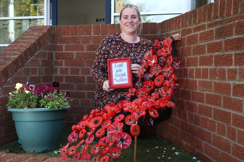 Main image for Poppy display takes pride of place at school