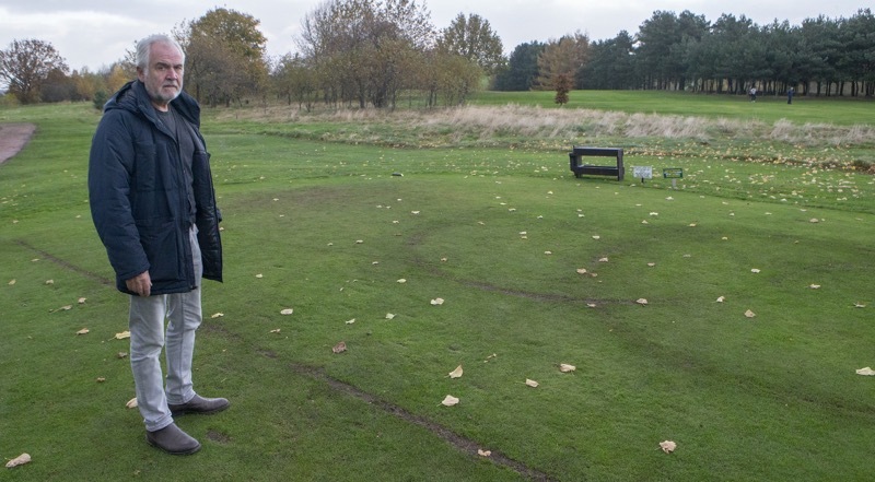 Main image for Anger as yobs churn up golf course