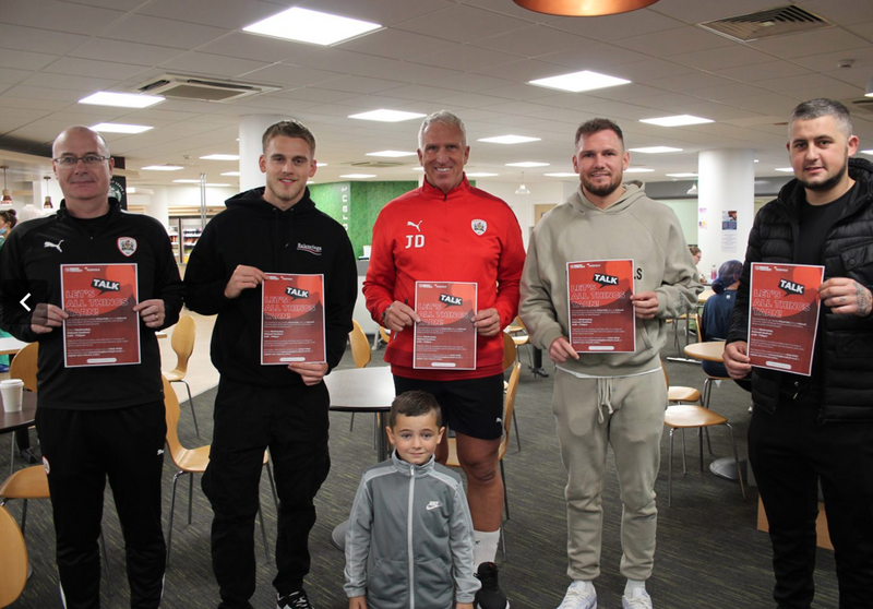 Main image for Barnsley players back men’s mental health project