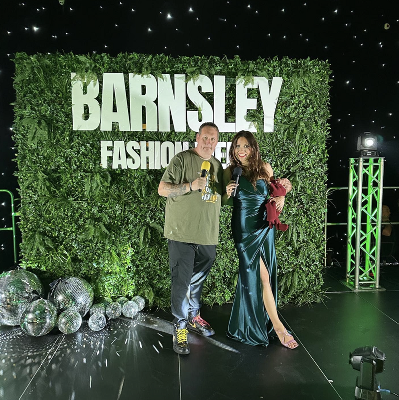 FASHION SHOW: Barnsley-born Danny Malin of Rate My Takeaway fame and his wife, Sophie Mei Lan Malin.