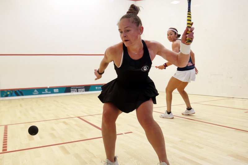 Hollie Naughton in action