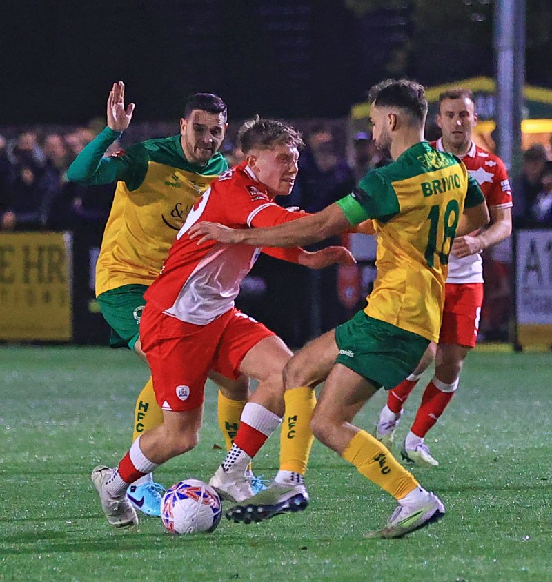 Aiden Marsh in action against Horsham. Picture: AH Pix.