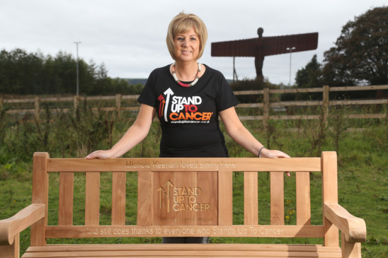 Main image for Angel of the North bench for Barnsley-born cancer survivor