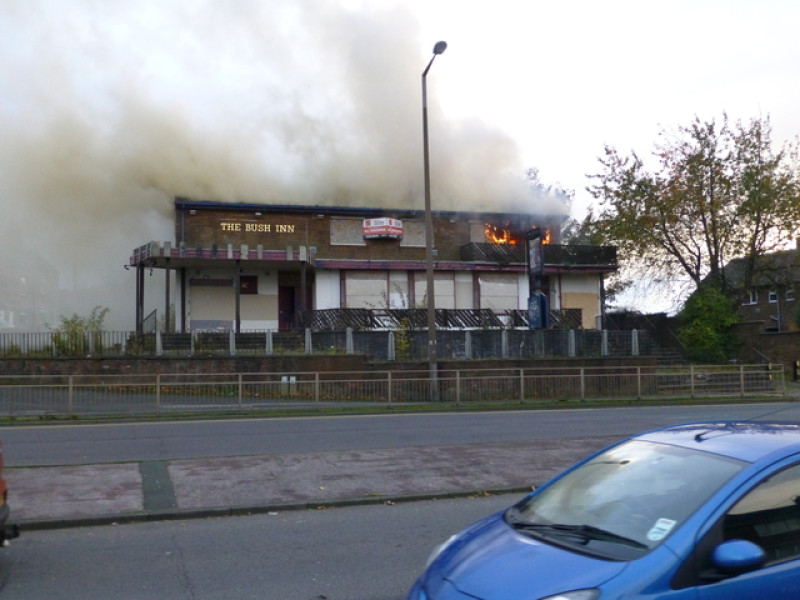 Main image for Fire crews tackle blaze at derelict pub