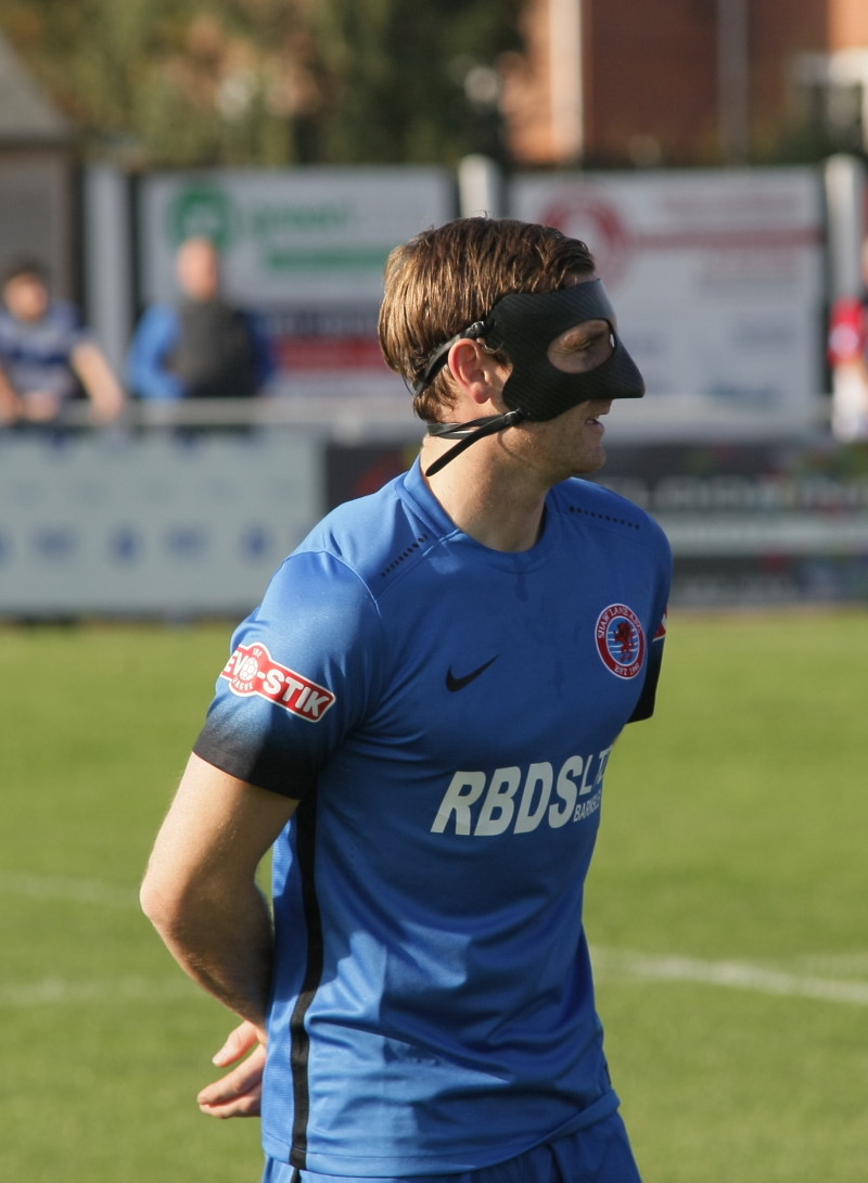 Main image for Masked man Neil relishing ten years late FA Cup run 