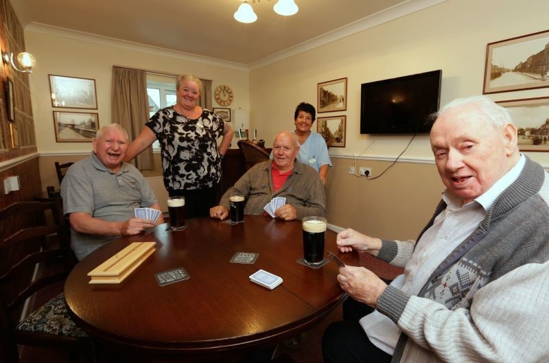 Main image for Care home residents enjoy their own pub