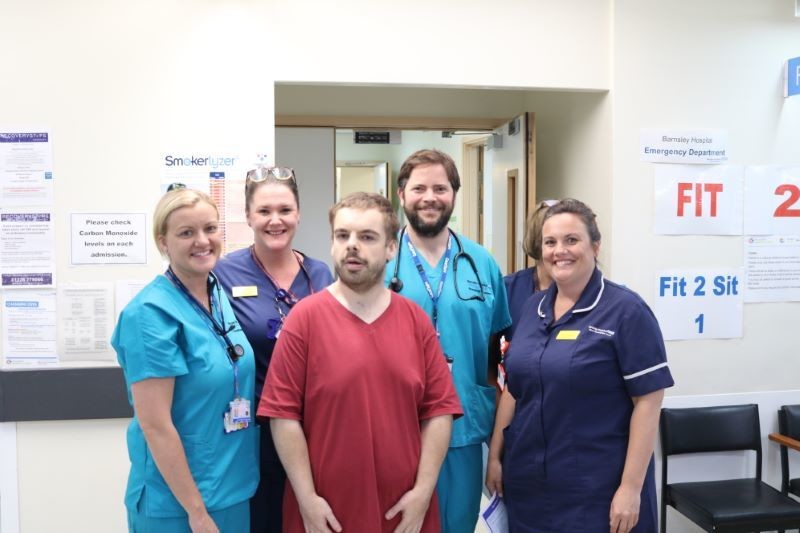 Main image for TV Superfan Ad so thrilled to meet hospital staff first-hand