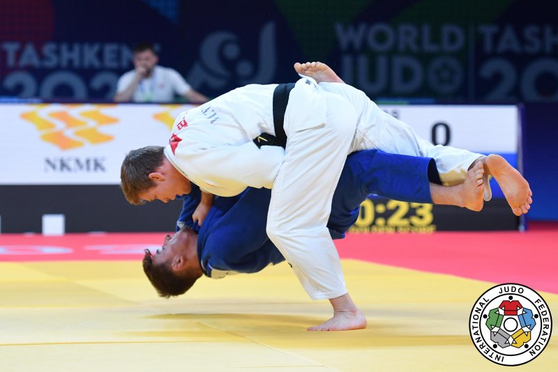 Lachlan Moorhead in action. Picture: International Judo Foundation