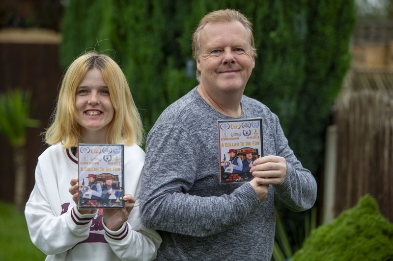 DVD collection: Film maker Dean and Rebecca Sills latest short film, A dollar to die for’ is now out on DVD. Picture Shaun Colborn PD092568
