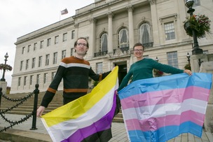 Liberal Views: Councillors  Hannah Kitching and Will Fielding hoping the council will take views from the LBGT community more seriously. picture Shaun Colborn PD092558