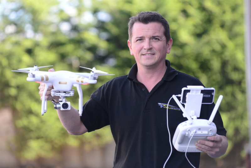 Main image for Former RAF pilot swaps choppers for drones