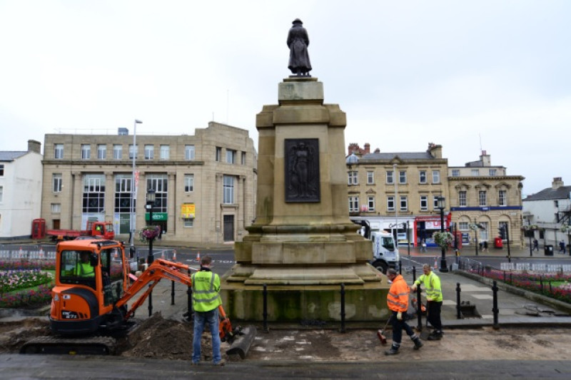 Main image for War memorial undergoing refurbishment