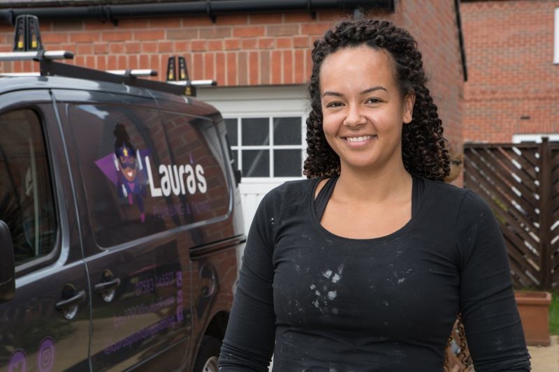 Main image for Laura plumbs the depths for new career