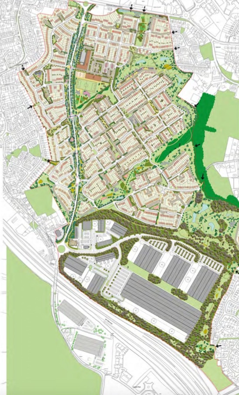 Main image for Relief road will carve into green belt