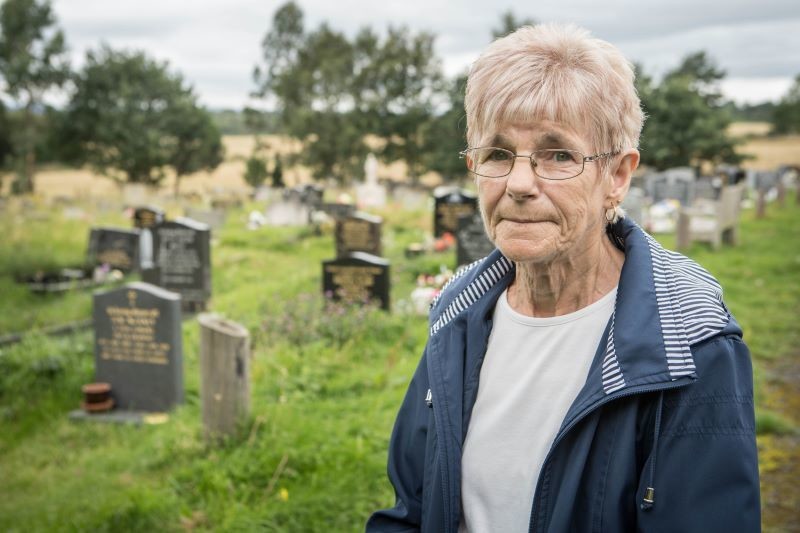 Main image for Appeal after visit to graveyard leaves Barbara in tears