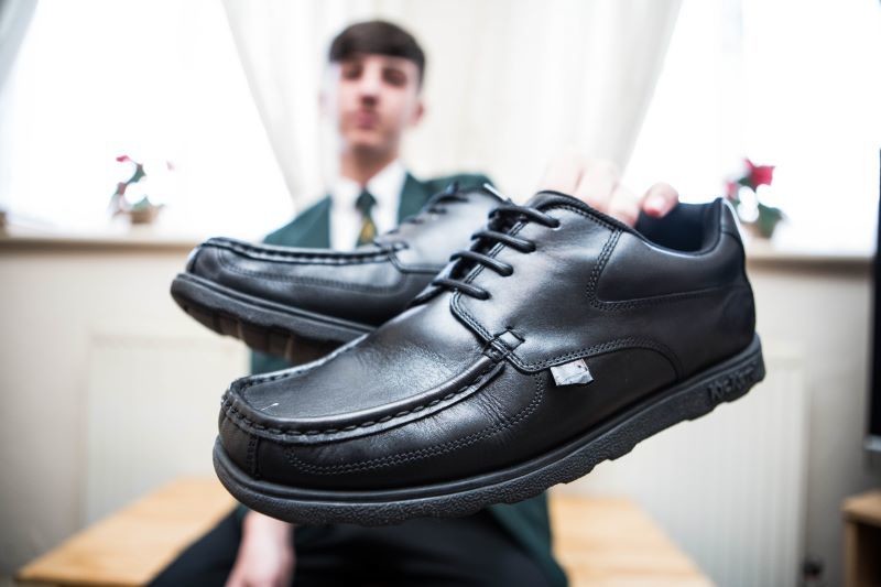 Main image for ‘Defacing’ shoes to fit in with policy is denied