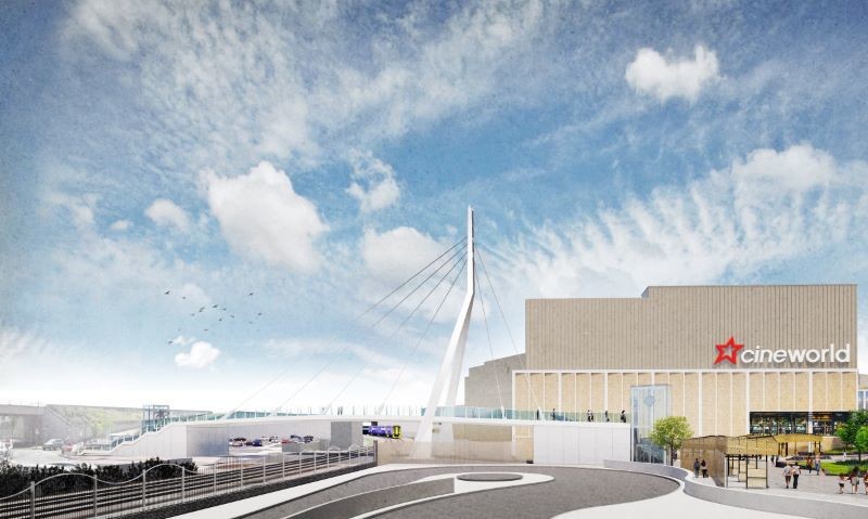 Main image for First look at new town centre footbridge