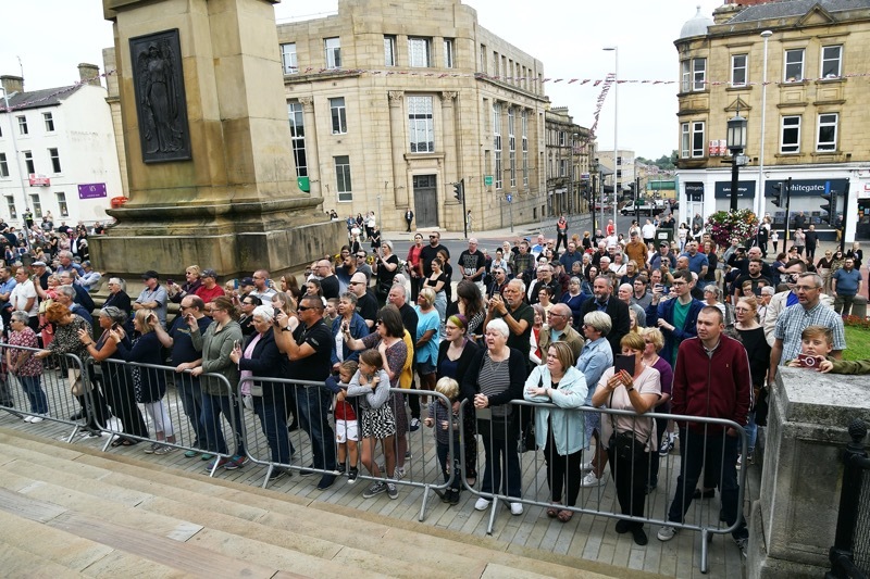 Main image for Crowds gather for King Charles’ proclamation