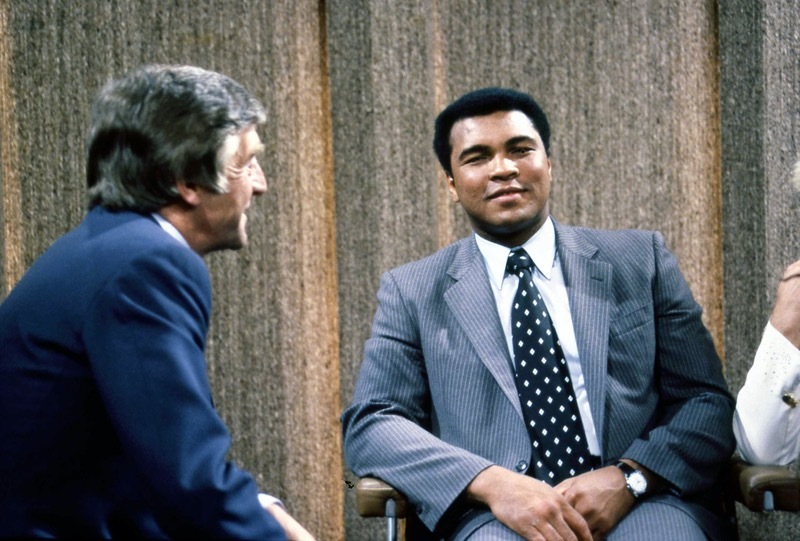 Muhammad Ali and Sir Michael Parkinson pictured during one of their many memorable exchanges on Parkinson. Picture: BBC