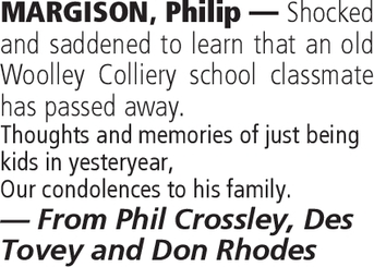Notice for Philip Margison